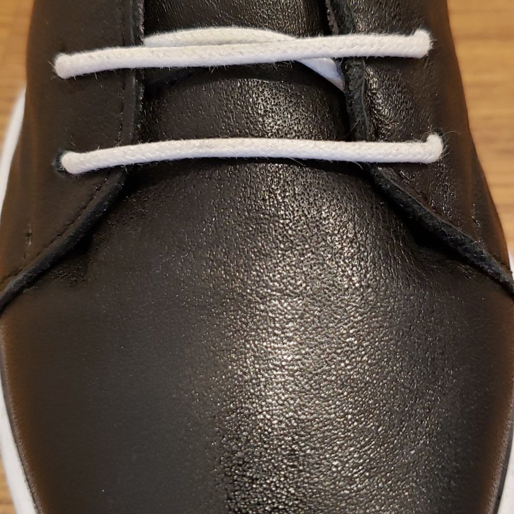 Sixtyseven Black Leather High Top Sneakers - Picture 6 of 7